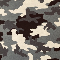 [41036] Baumwolljersey grau schwarz weiss Camouflage