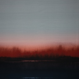 [44827] French Terry Panel Thorsten Berger Sunset Kombistoff Rot ca.82x160 cm