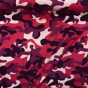 Baumwolljersey pink lila camouflage