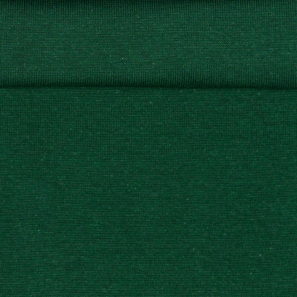 GOTS-Feinrippbündchen uni sehr dunkles Grün
