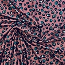 Viskosejersey Leopardenmuster staubrosa
