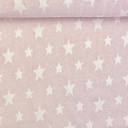 BIO-Baumwoll-Fleece Sterne rosa