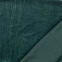 Nicki-Velours uni Dunkelgrün