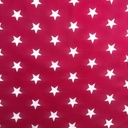 Gewebe Maxi-Sterne Pink Weiß