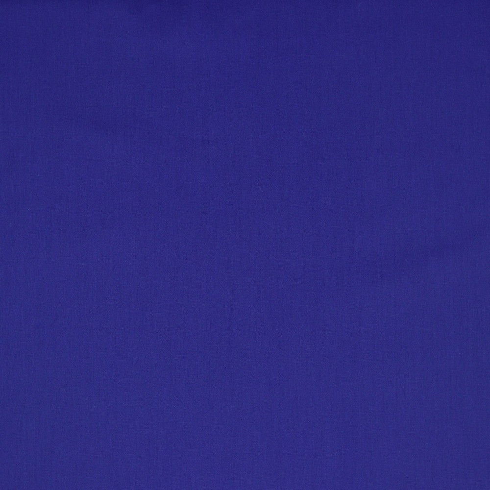 Gewebe Poplin uni kobaltblau