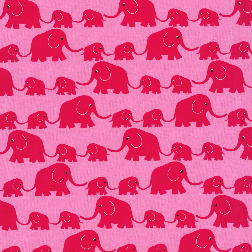 Westfalenstoffe Junge Linie Elefanten rosa