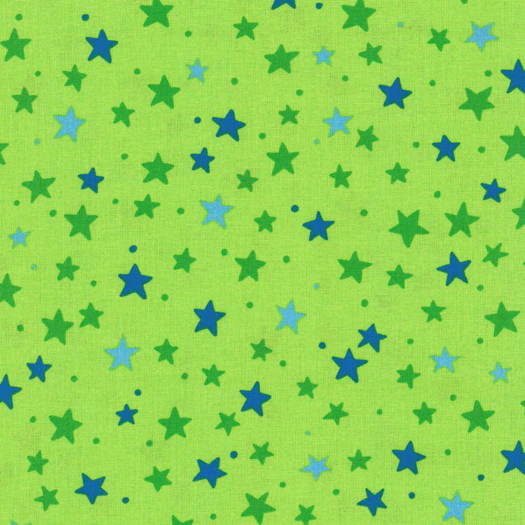 Westfalenstoffe Junge Linie kbA Sterne grün blau