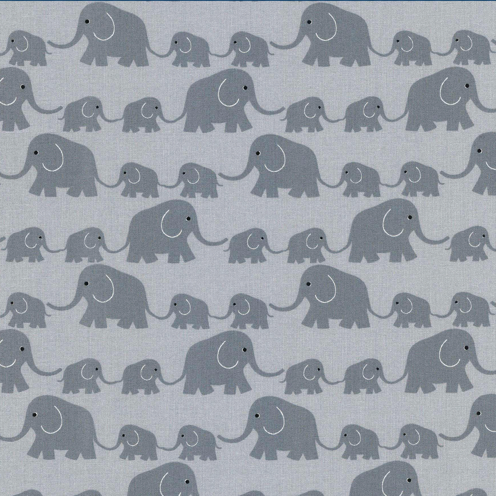 Westfalenstoffe Junge Linie Elefanten grau
