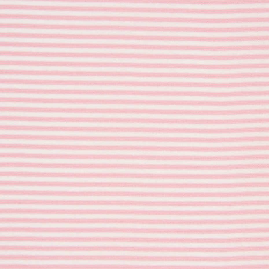Bündchen Streifen 3mm weiss/rosa