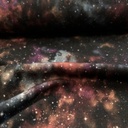 Baumwolljersey Ganze Galaxien schwarz