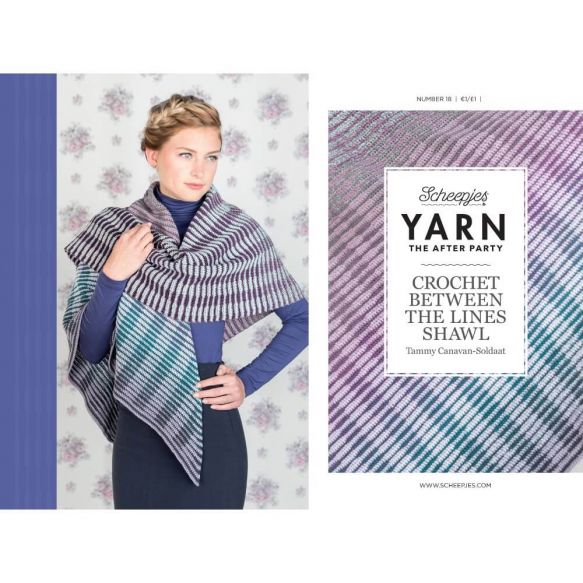 Yarn The After Party #18 - Chrochet between the lines shawl