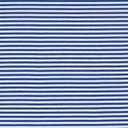 Baumwolljersey Streifen 0,5 cm Blau Weiß