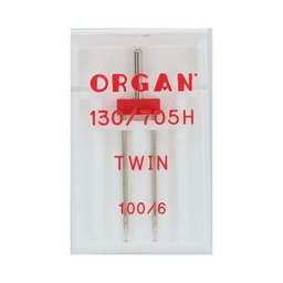 [29073] Organ Maschinennadeln Universal Zwillingsnadel H130/705 100/16 6,0mm