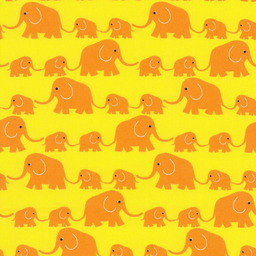 [41060] Westfalenstoffe Junge Linie Elefanten gelb