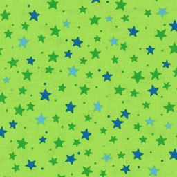 [42234] Westfalenstoffe Junge Linie Sterne grün blau