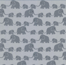 [42241] Westfalenstoffe Junge Linie Elefanten grau