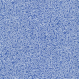 [42650] Westfalenstoffe Delft Blättchen blau weiss