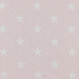 [42756] Gewebe Poplin MaxiSterne rosa weiss