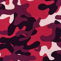 [42965] Baumwolljersey pink lila camouflage