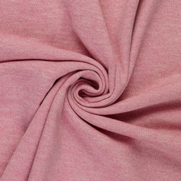 [43202] Sweat Baumwolle rosa weiss meliert grob gestrickt