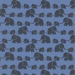 [44043] Westfalenstoffe Junge Linie Elefanten jeansblau