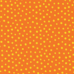 [41325] Westfalenstoffe Junge Linie große Punkte orange gelb