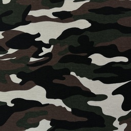 [41126] Baumwolljersey khaki beige camouflage