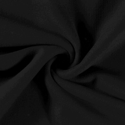 [39884] Baumwoll-Fleece uni schwarz