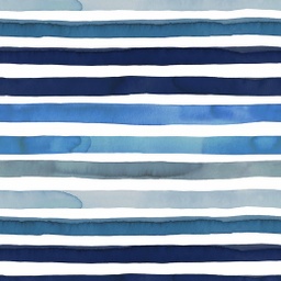 [44395] Baumwolljersey Aquarellstreifen Weiß Blau