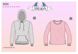 [16385] SuperNova Papierschnittmuster Shirt Rosa Gr. 36 - 50
