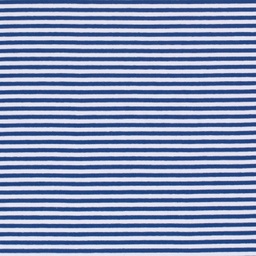 [45224] Baumwolljersey Streifen 0,5 cm Blau Weiß