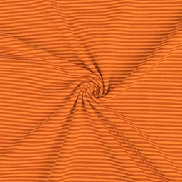 [45489] Baumwolljersey MiniStreifen 0,2 cm Orange Orange
